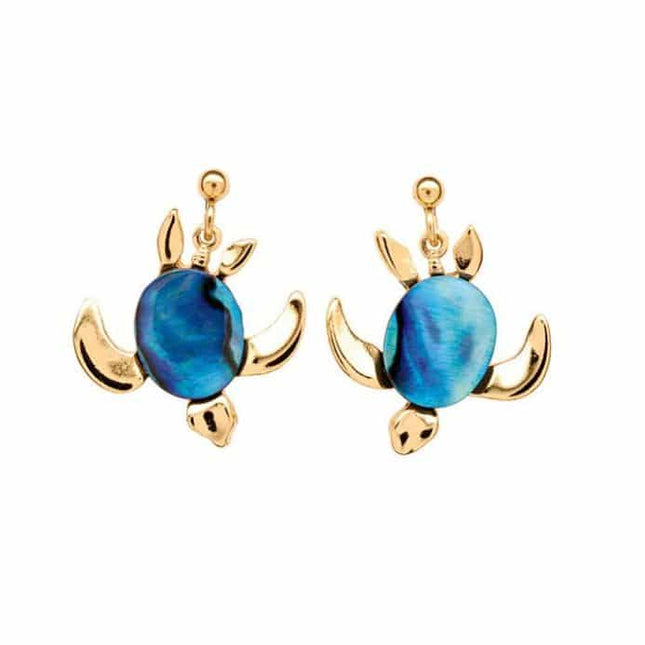 Turtle Earrings - Gold Plated