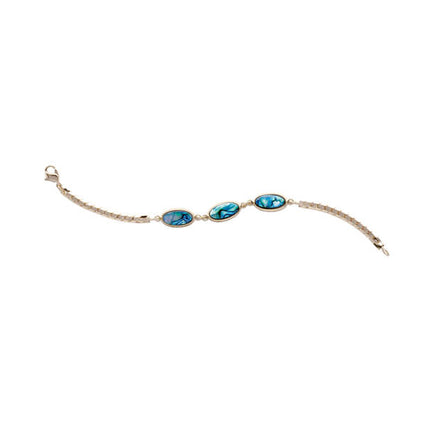 Paua Bracelet - Palladium Plated PO952