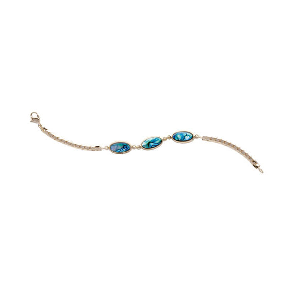 Paua Bracelet - Palladium Plated PO952