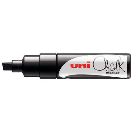 Uni Chalk Marker - Black, chalk-effect marker