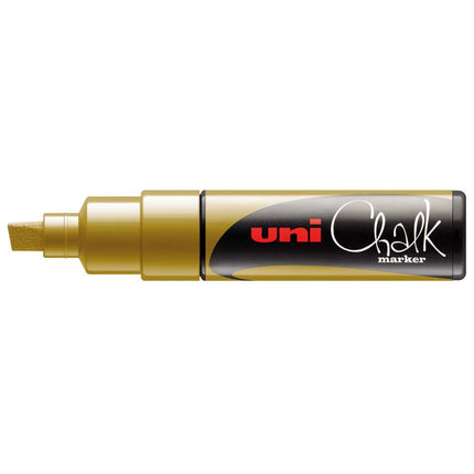 Uni Chalk Marker - Gold, chalk-effect marker
