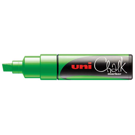 Uni Chalk Marker - Green, chalk-effect marker
