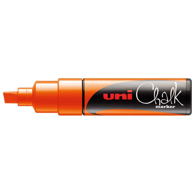 Uni Chalk Marker - Orange, chalk-effect marker