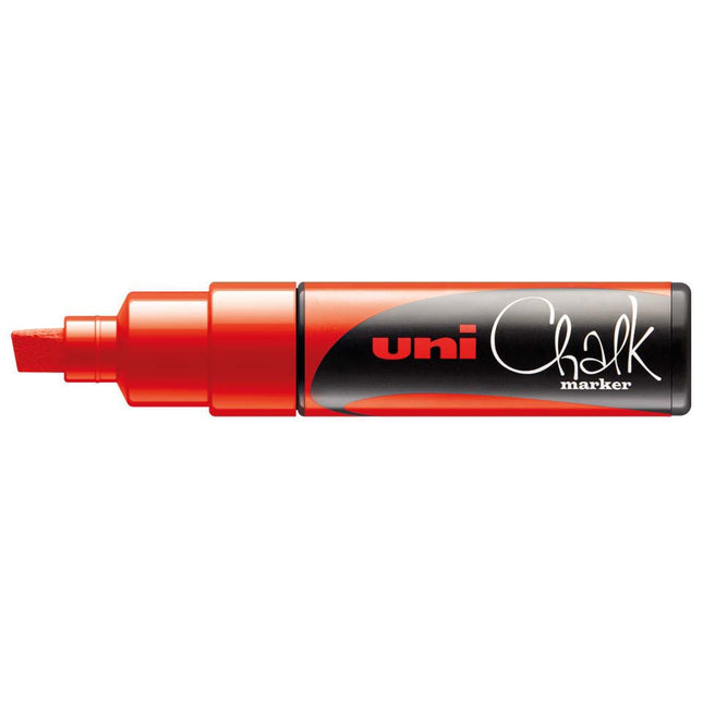 Uni Chalk Marker - Red, chalk-effect marker