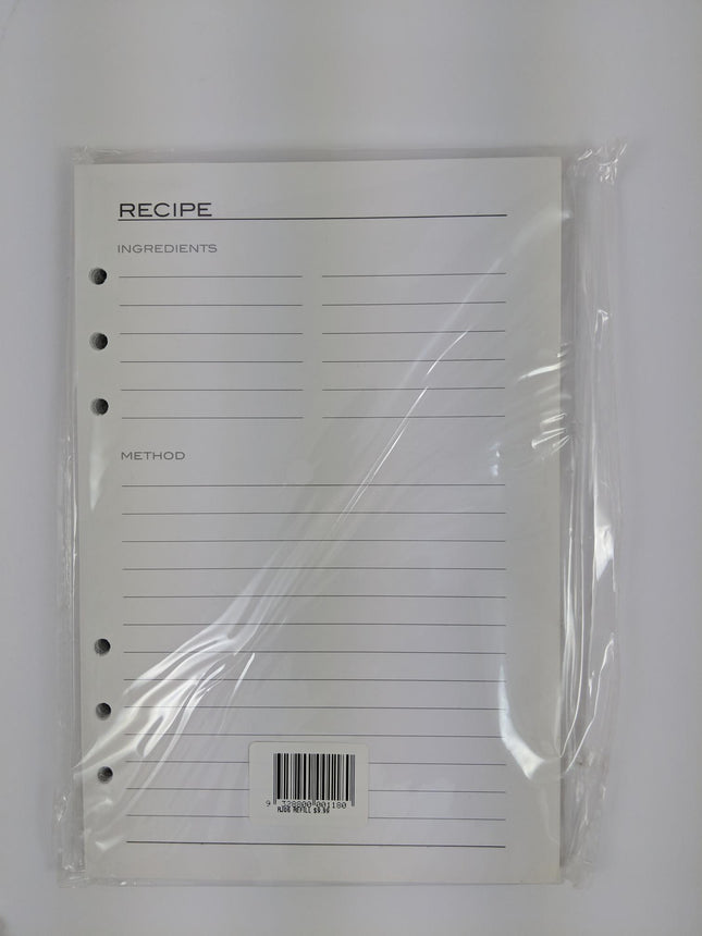 Recipe Journal - Refill Sheets by Ozcorp