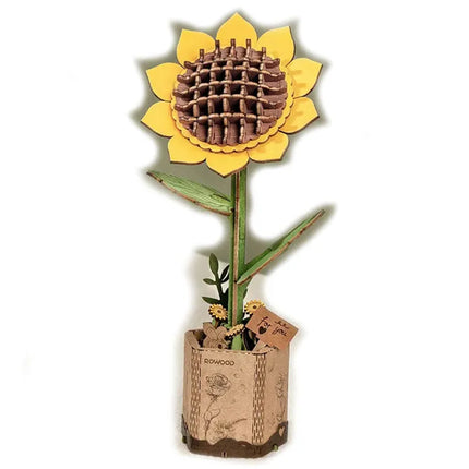 Rowood Wooden Flower Bouquet - Sunflower