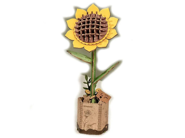 Rowood Wooden Flower Bouquet - Sunflower