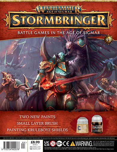 Warhammer Age of Sigmar Stormbringer Issue 44 - Balor Brown, Skeleton Horde and Small Layer Brush