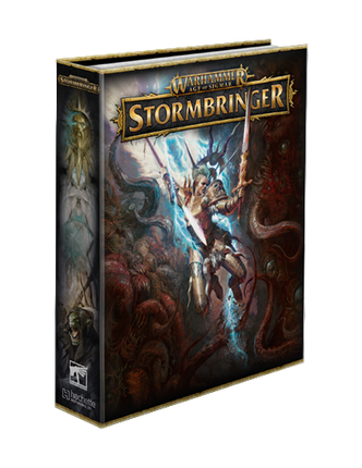 Warhammer Age of Sigmar Stormbringer game box on a white background