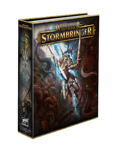 Warhammer Age of Sigmar Stormbringer game box on a white background