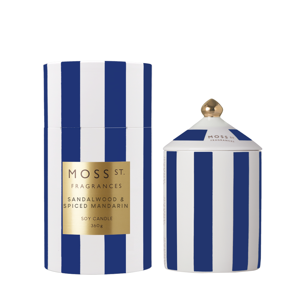 Sandalwood & Spiced Mandarin Ceramic Candle 360g