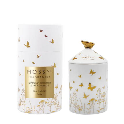Spiced Orchid & Bergamot Ceramic Candle 360g