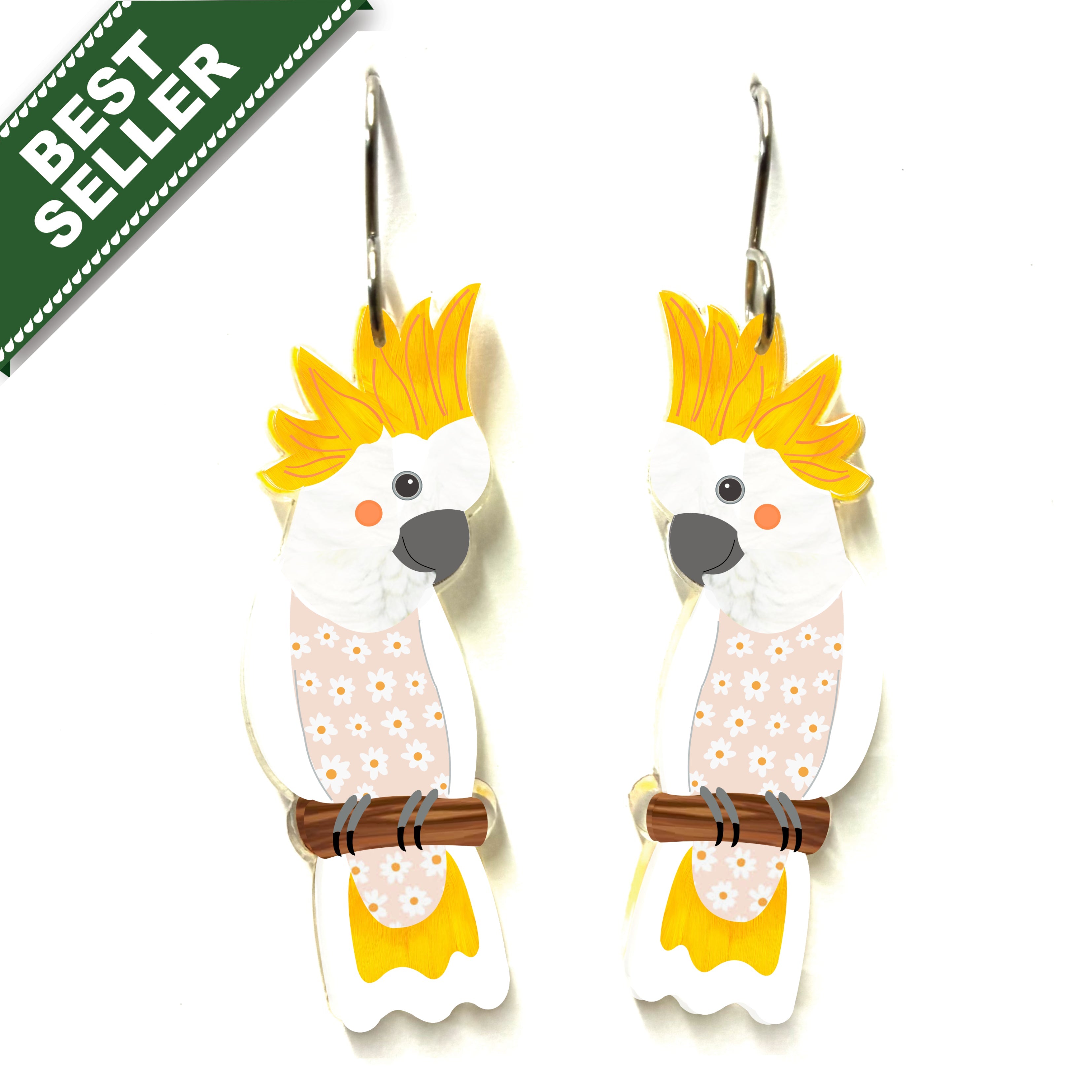 Sulphur Cockatoo Earrings