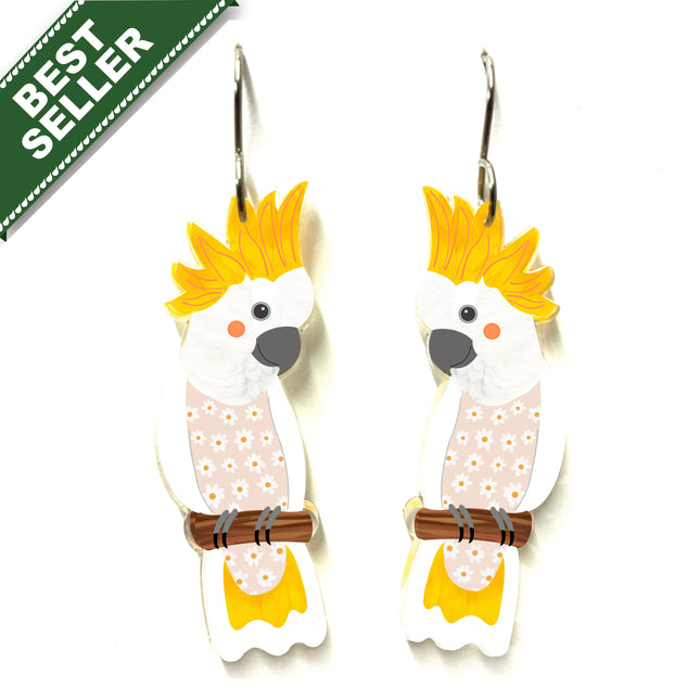 Sulphur Cockatoo Earrings