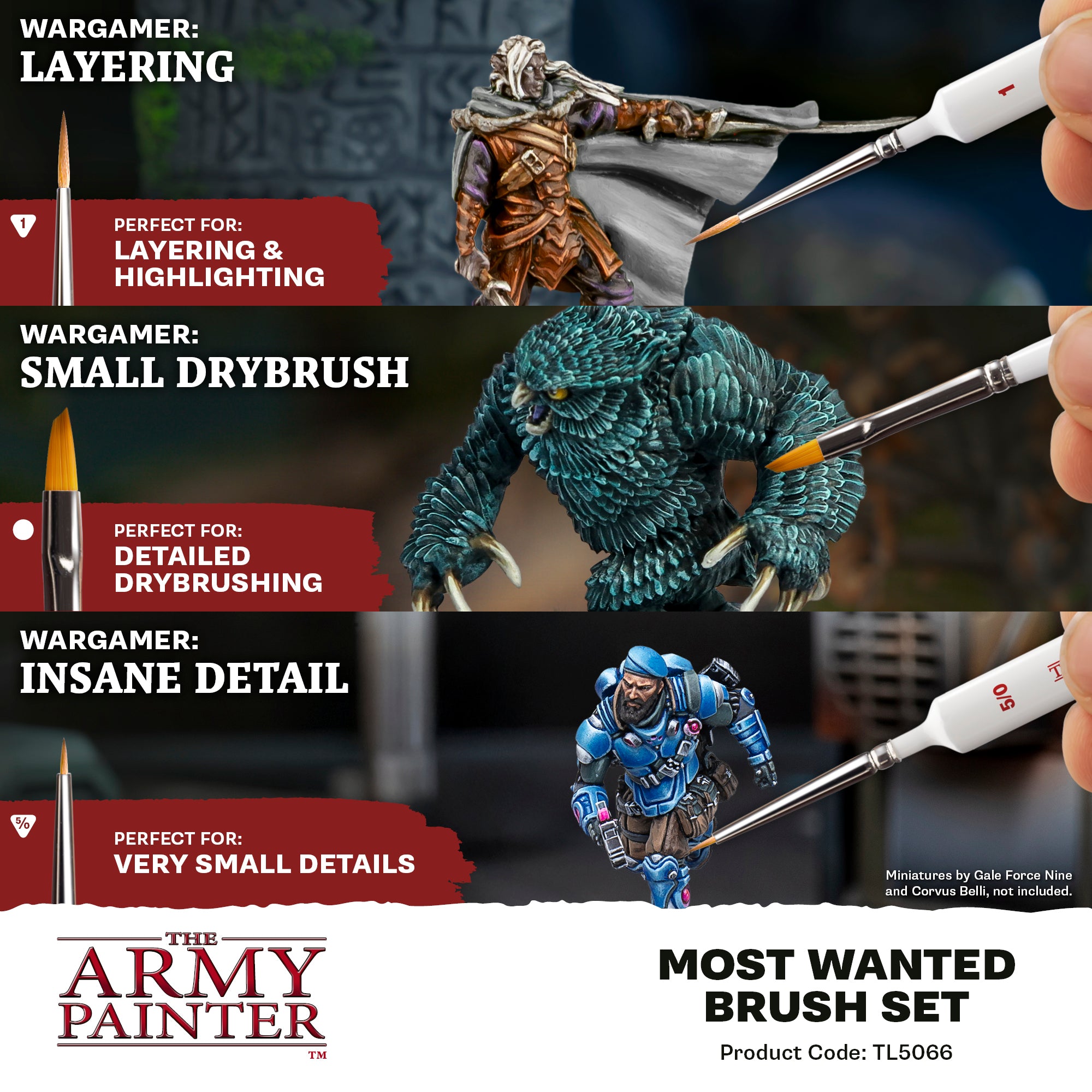 Most Wanted Brush Set - Army Painter