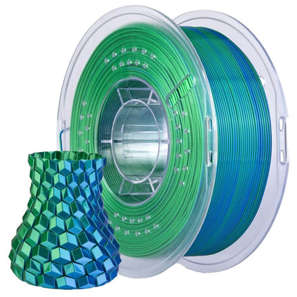 Elegoo PLA Silk Filament Blue & Green 1.75mm 1kg spool
