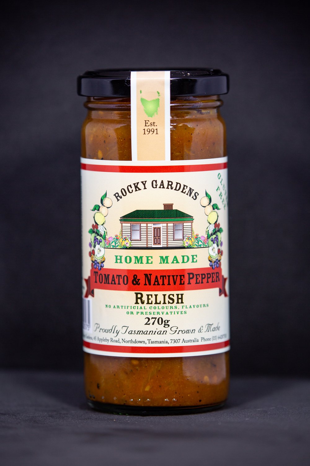 Tomato & Pepper Relish 150g by Rocky Gardens