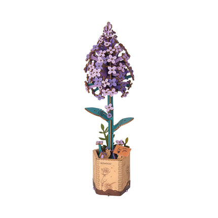 Rowood Wooden Flower Bouquet - Lilac