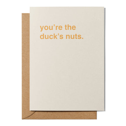 Youre the Ducks Nuts Thank You Card