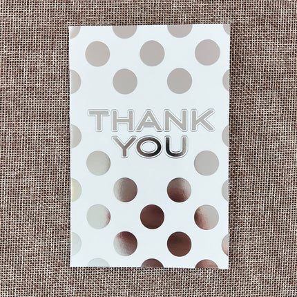 Thank You Cards 10 Pack Silver by Ozcorp