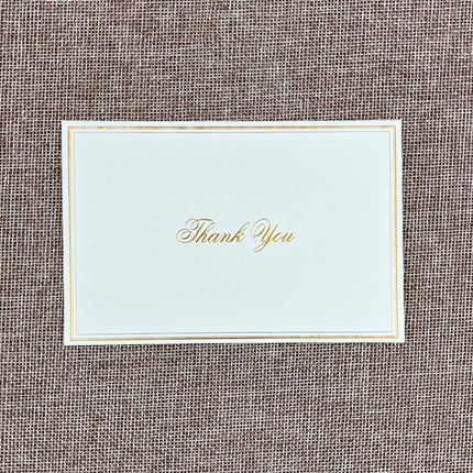 Thank You Cards 10 Pack Gold by Ozcorp