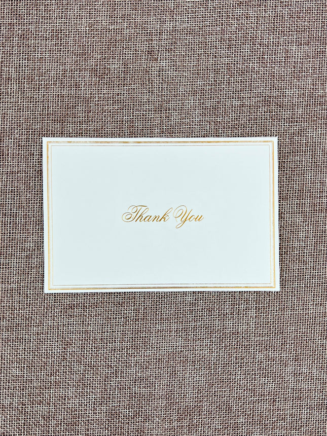 Thank You Cards 10 Pack Gold by Ozcorp