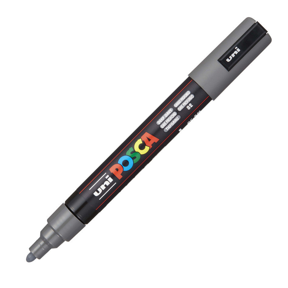 Posca Medium (PC-5M) 1.8mm - Deep Grey