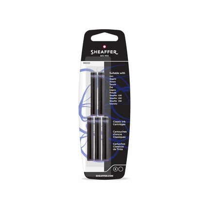 Sheaffer Skrip Classic ink cartridges in black, pack of five