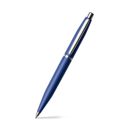 Sheaffer VFM ballpoint pen in Neon Blue lacquered metal with chrome trim