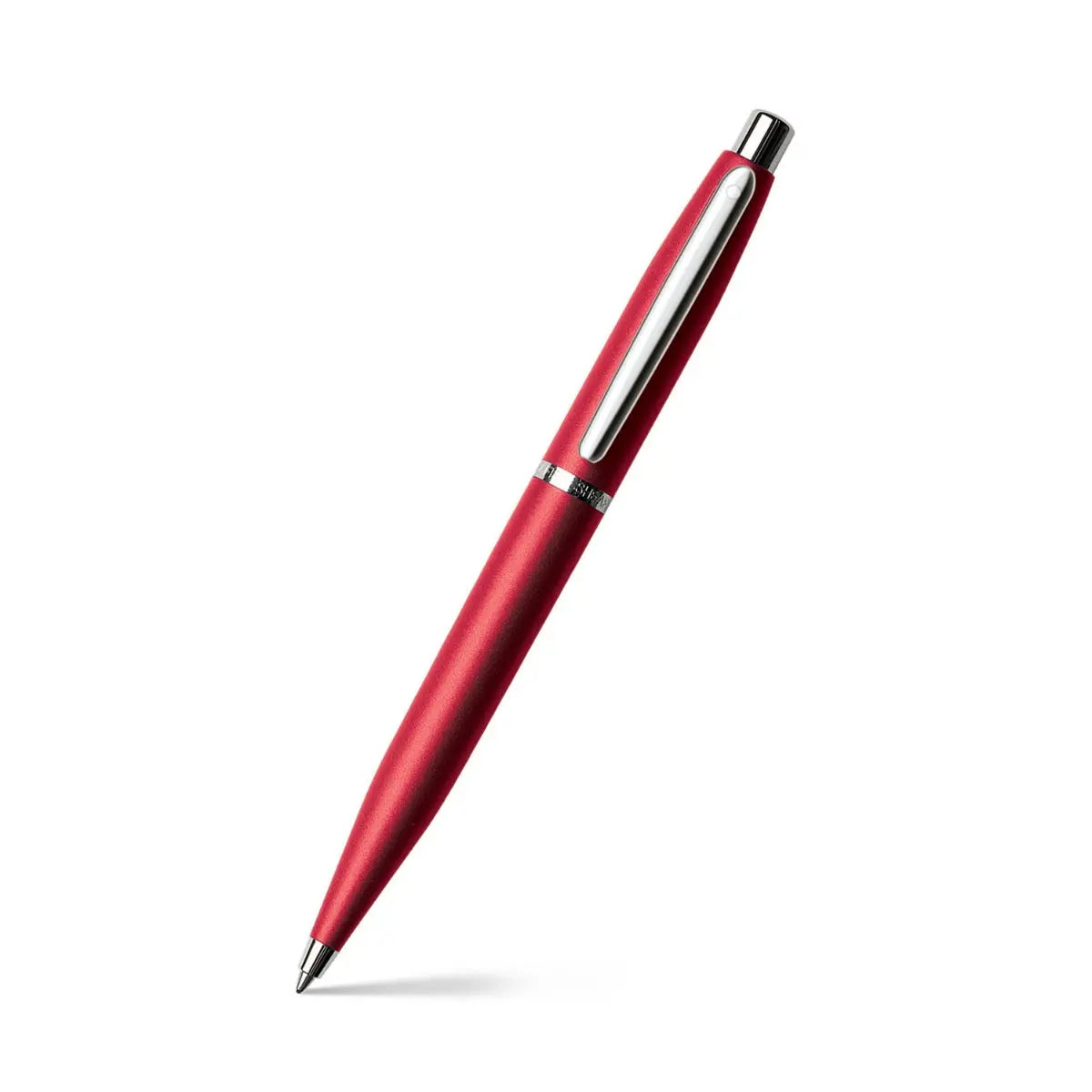 Sheaffer VFM ballpoint pen in Excessive Red lacquered metal with chrome trim