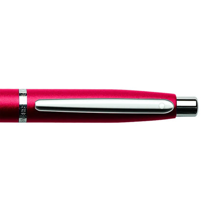 Sheaffer VFM Excessive Red ballpoint pen shown full length