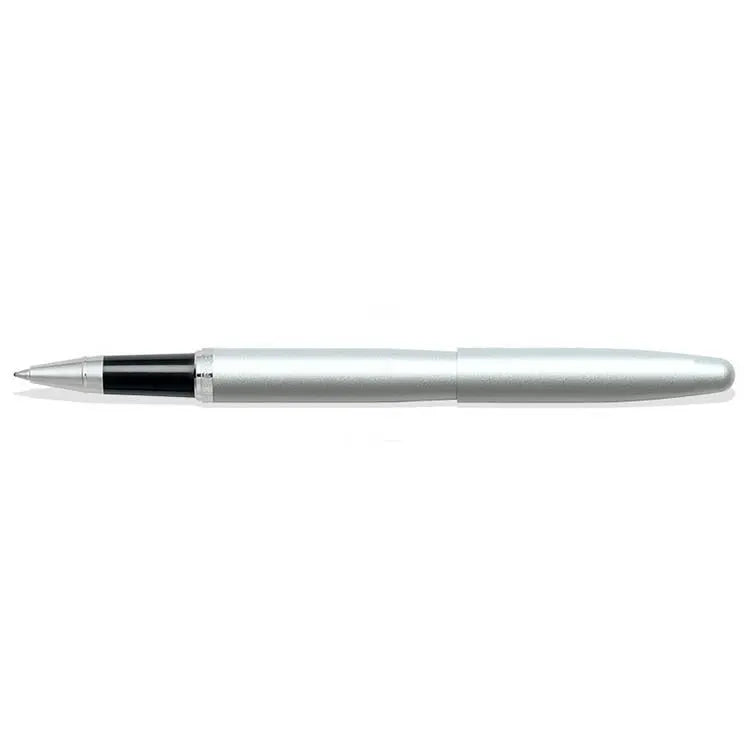 Sheaffer VFM Strobe Silver rollerball pen shown full length