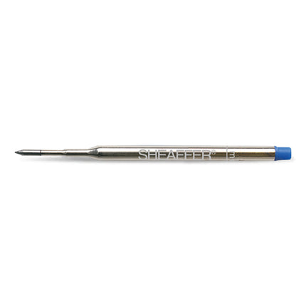 Sheaffer K-style ballpoint refill, blue medium, refill shown out of pack