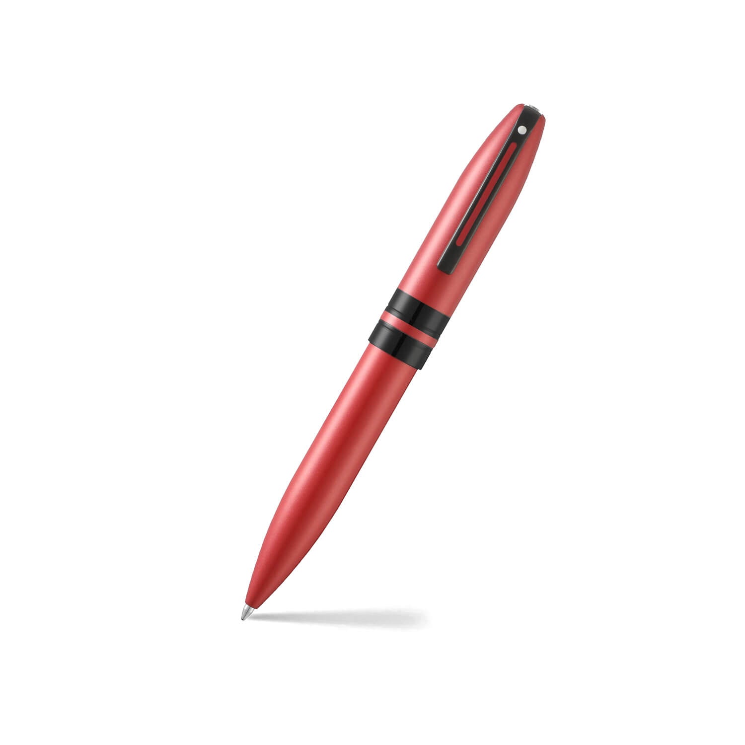 Sheaffer Icon ballpoint pen in metallic red lacquer with black PVD trim