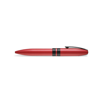 Sheaffer Icon metallic red ballpoint pen shown full length