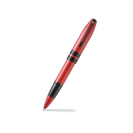Sheaffer Icon rollerball pen in metallic red lacquer with black PVD trim