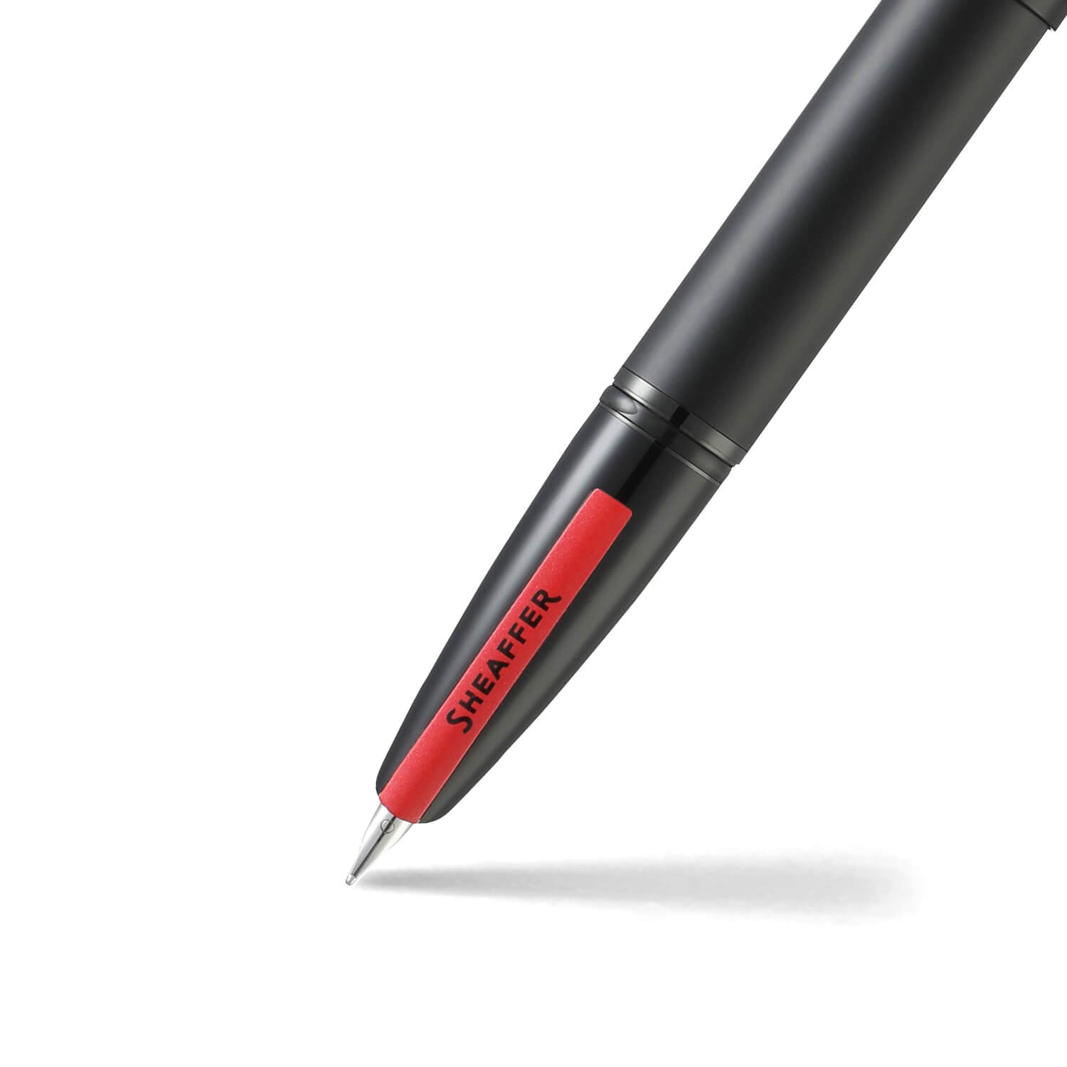 Sheaffer Icon matt black fountain pen, stainless steel nib detail