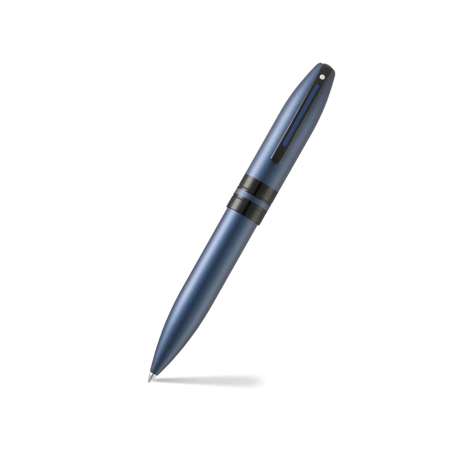 Sheaffer Icon ballpoint pen in metallic blue lacquer with black PVD trim