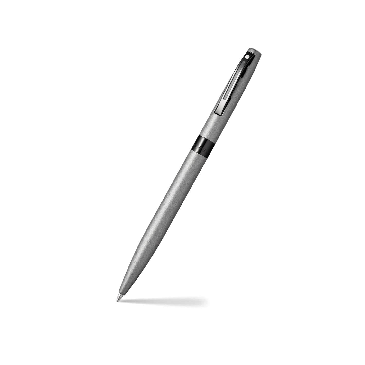 Sheaffer Reminder ballpoint pen in matt grey lacquer with black PVD trim