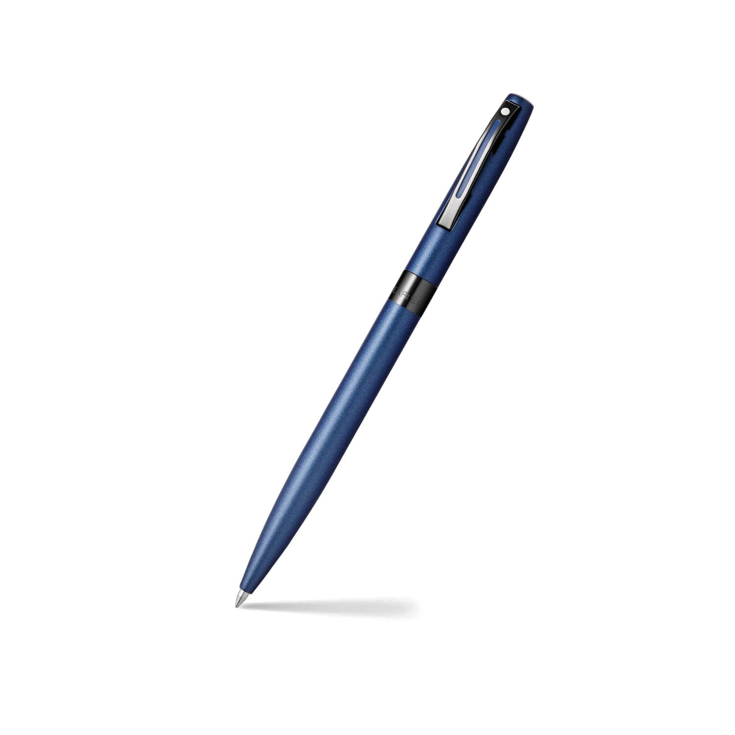 Sheaffer Reminder ballpoint pen in matt blue lacquer with black PVD trim
