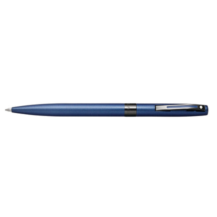 Sheaffer Reminder matt blue ballpoint pen shown full length