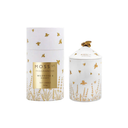 Wildwood & Honey Ceramic Candle 360g