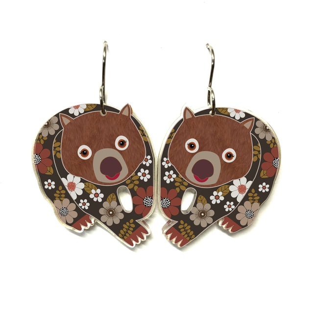Wombat Earrings