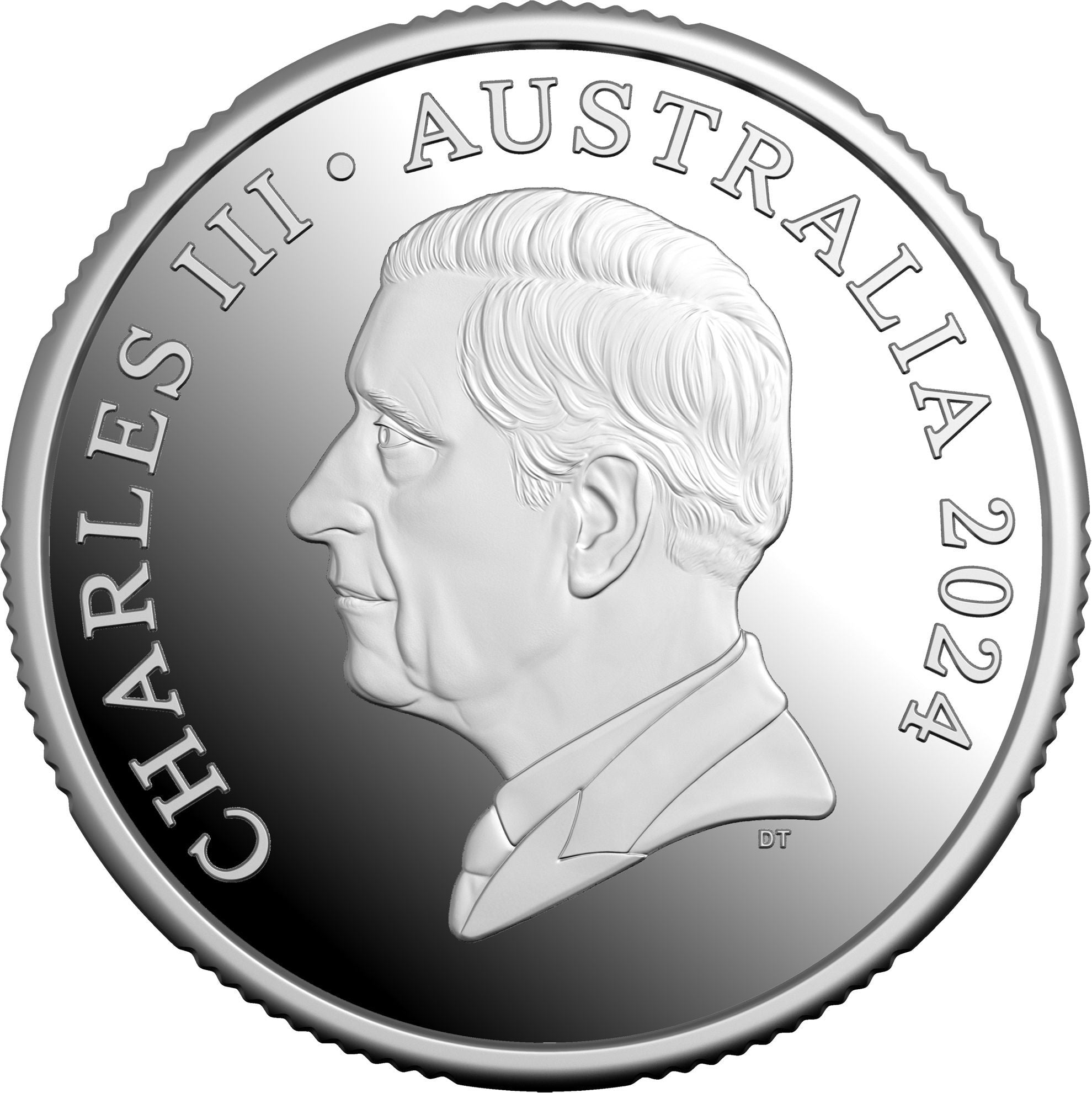a silver coin with a picture of a man's face