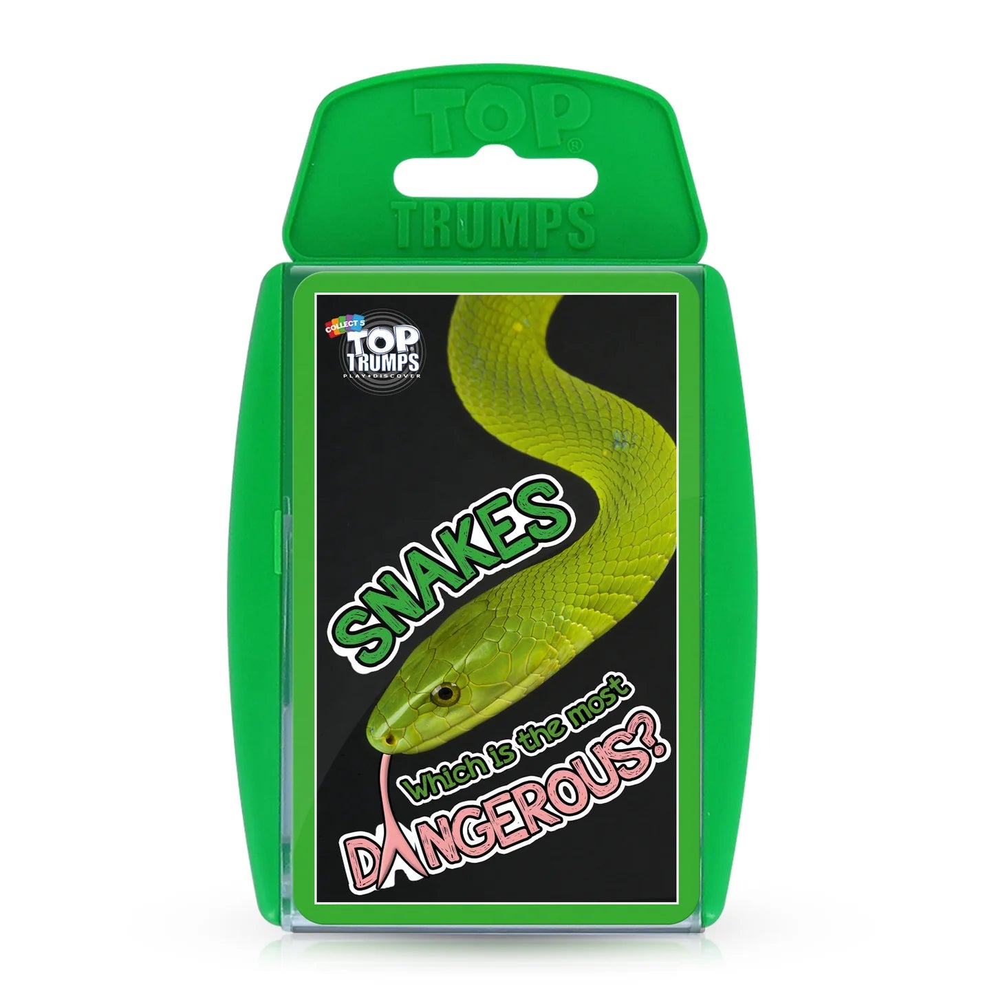 a green box with a snake on it