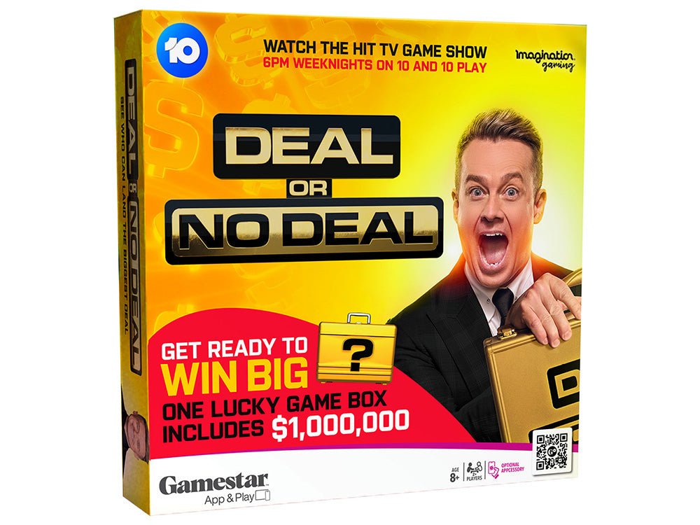 a box with a picture of a man holding a briefcase