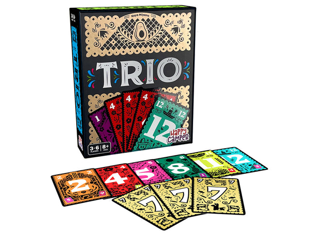 a game of trio is shown in a box