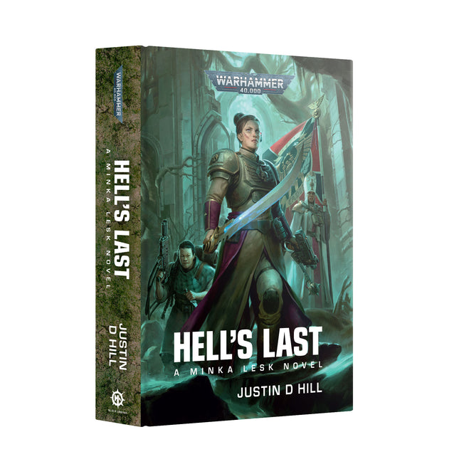 a book cover for hell's last