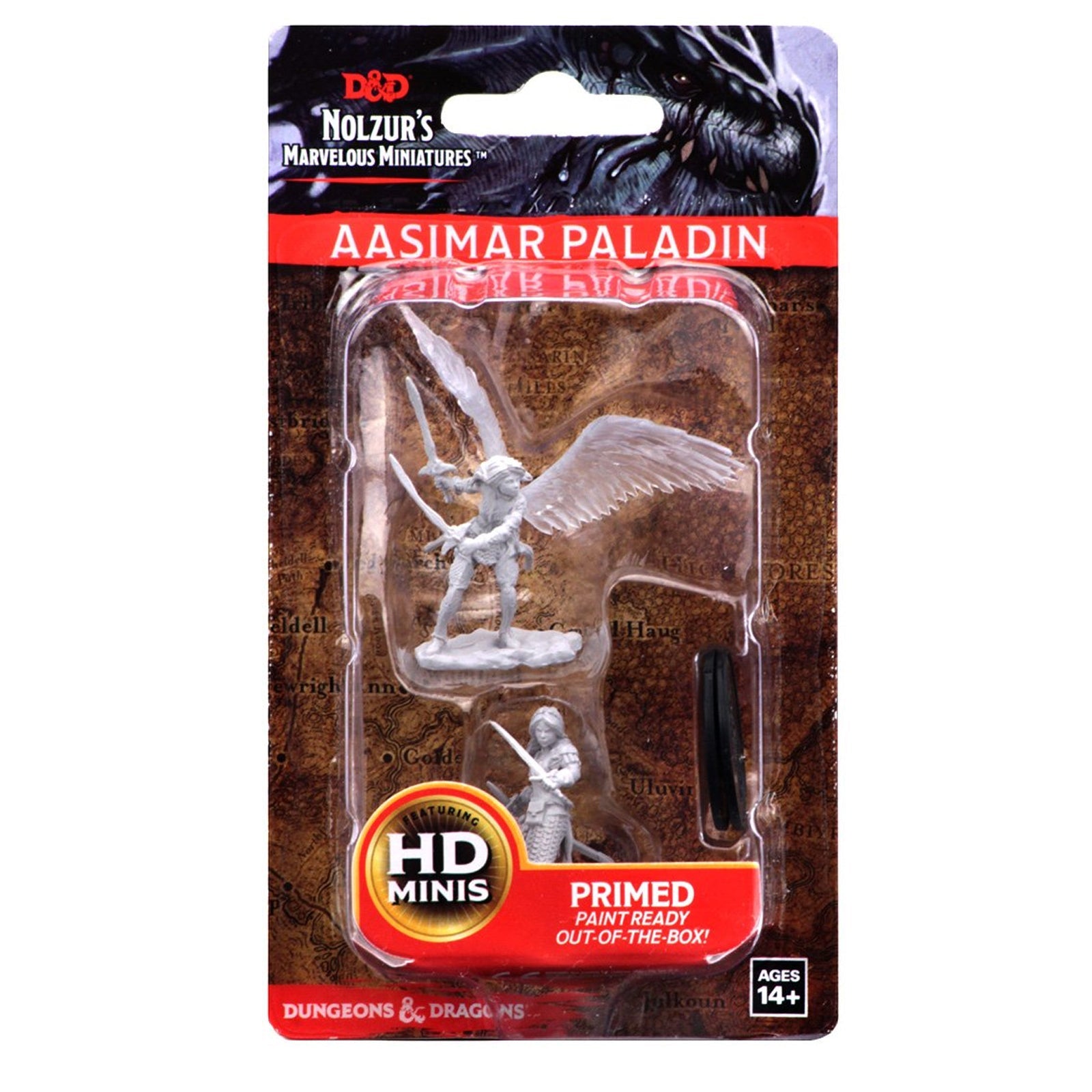 D&D Nolzurs Miniature - Aasimar Paladin Female