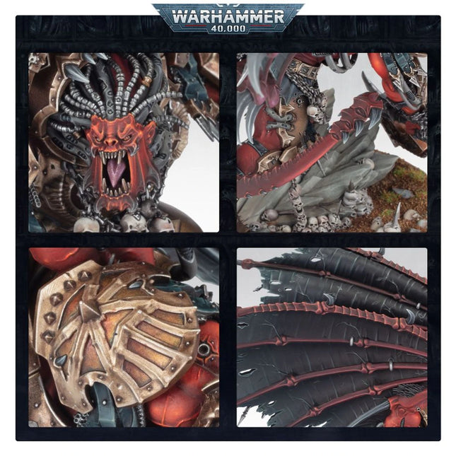 Angron Daemon Primarch of Khorne miniature detail, unpainted